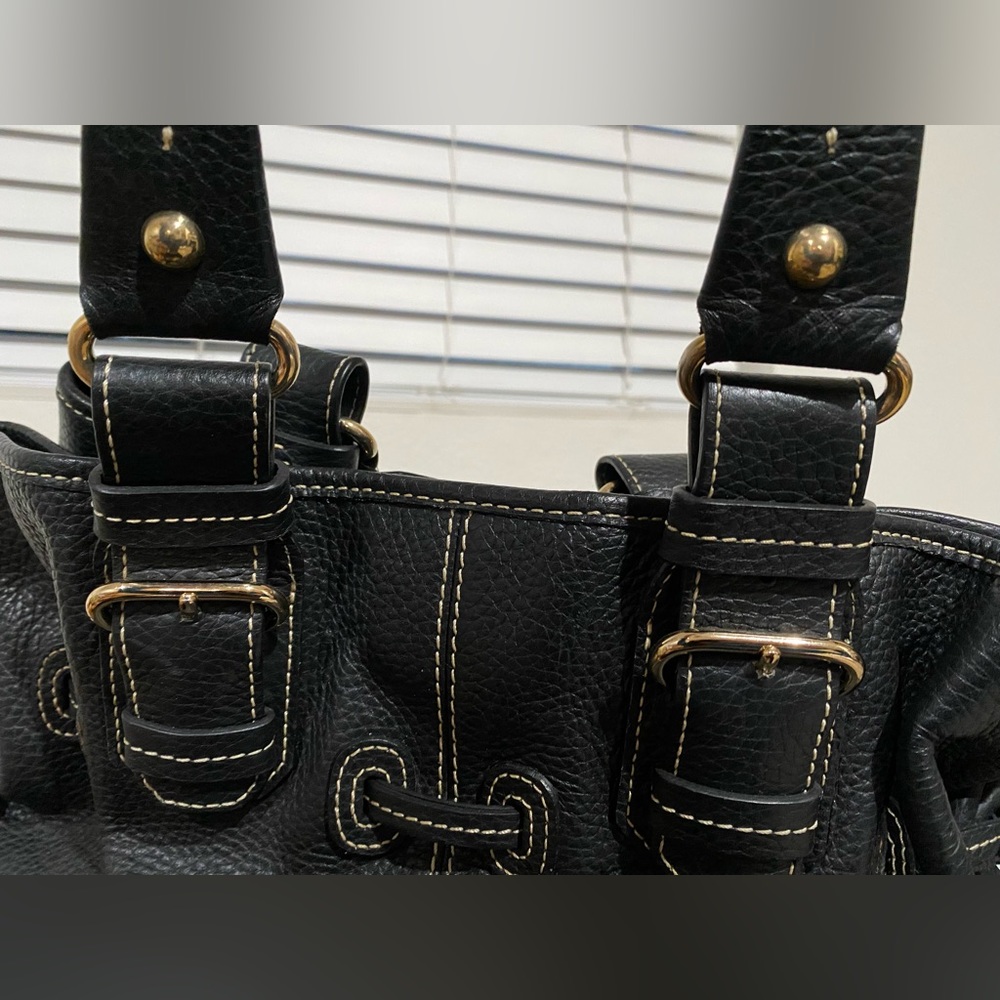 Dooney & Bourke Large Leather Drawstring Tote - Picture 6 of 15